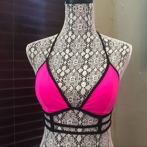 PINK Victoria’s Secret hot bikini caged bikini top